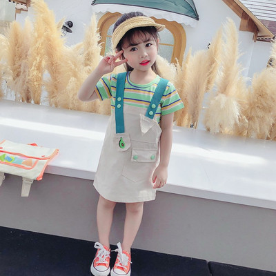 Παιδικό σετ για κορίτσια φόρεμα + μπλουζάκι