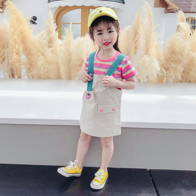 Παιδικό σετ για κορίτσια φόρεμα + μπλουζάκι