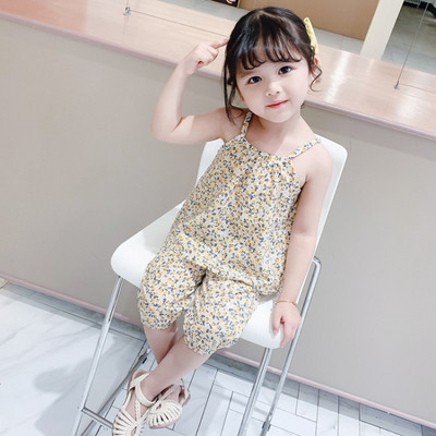 Καθημερινά παιδικά σετ για κορίτσια φανελάκι + παντελόνι