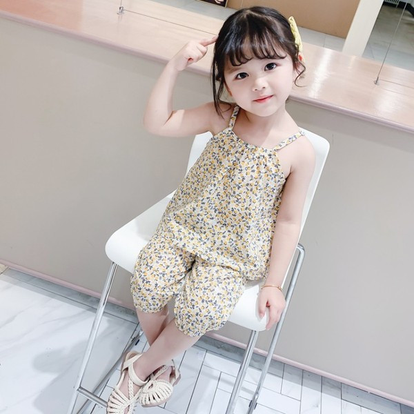 Καθημερινά παιδικά σετ για κορίτσια φανελάκι + παντελόνι