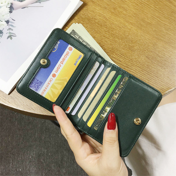 Női alkalmi pénztárca eko bőrből, hímzéssel