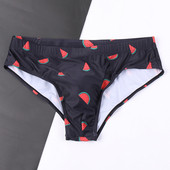 Férfi fürdőruha elasztikus és görögdinnye rátéttel