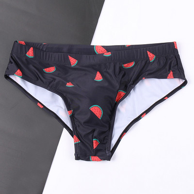 Férfi fürdőruha elasztikus és görögdinnye rátéttel