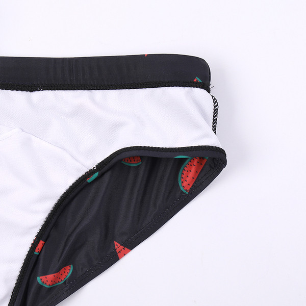 Férfi fürdőruha elasztikus és görögdinnye rátéttel