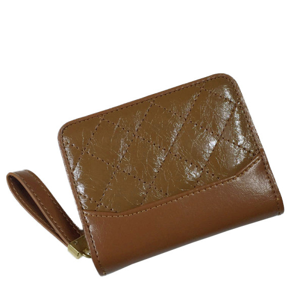 Női alkalmi pénztárca eko bőrből, cipzárral