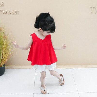 Modern gyerek szett lányoknak szalaggal + rövidnadrág