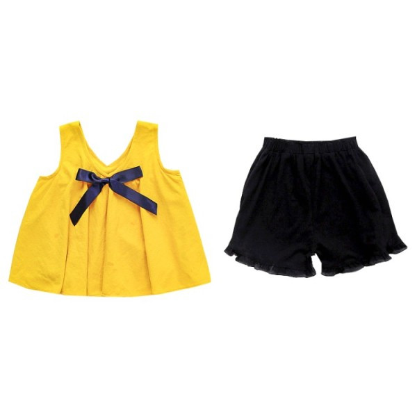 Modern gyerek szett lányoknak szalaggal + rövidnadrág