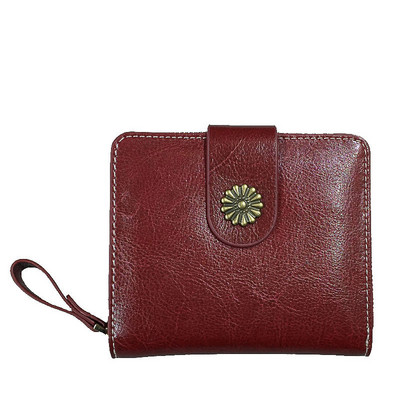 Modern pénztárca eko bőrből készült fém díszítéssel