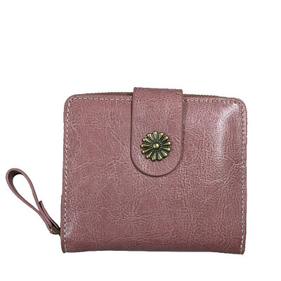 Modern pénztárca eko bőrből készült fém díszítéssel