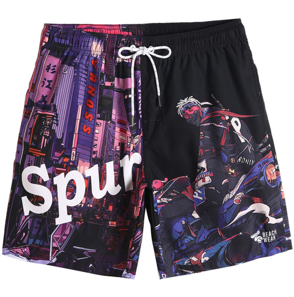 Model nou de pantaloni scurți de plajă din material cu uscare rapidă