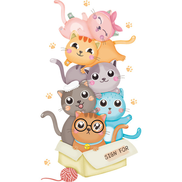 Pašlīmējošā bērnu uzlīme ar dzīvniekiem