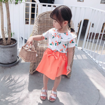 Νέο μοντέλο παιδικό σετ για κορίτσια πουκάμισο + φούστα