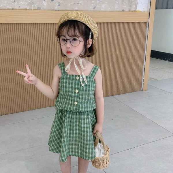 Gyerekkockás szett lányoknak top + szoknya