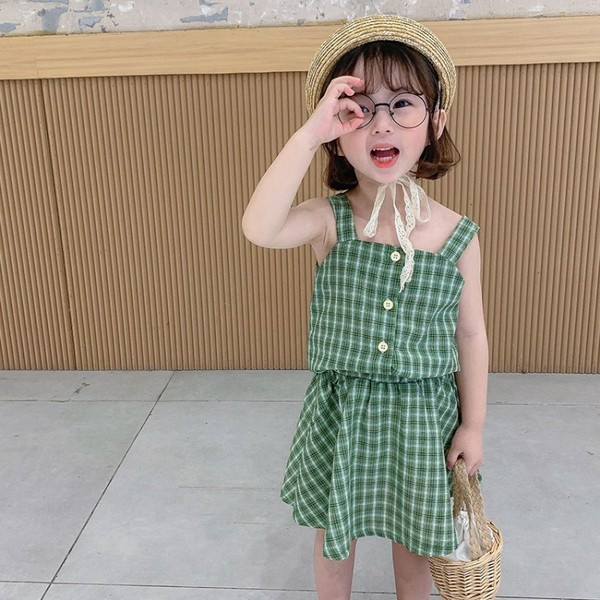 Gyerekkockás szett lányoknak top + szoknya