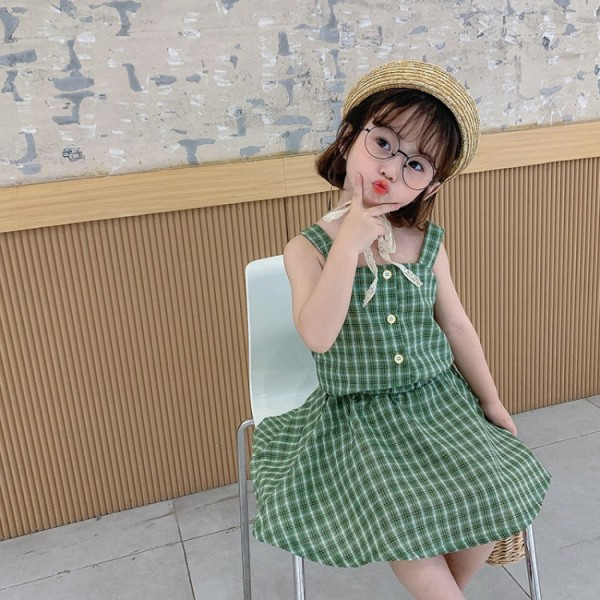 Gyerekkockás szett lányoknak top + szoknya