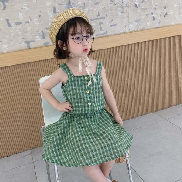 Gyerekkockás szett lányoknak top + szoknya