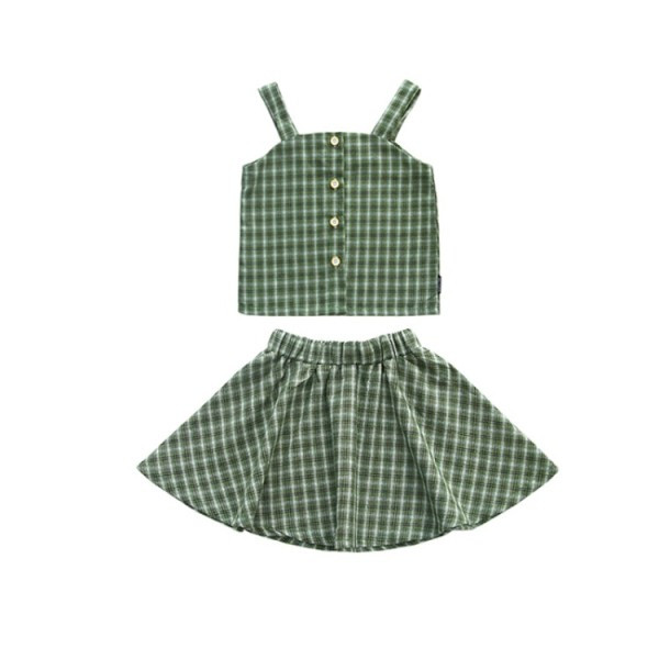 Gyerekkockás szett lányoknak top + szoknya