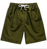 Gyorsan száradó anyagból készült férfi fürdőruha, sima, megkötős modell