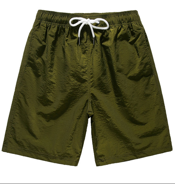 Gyorsan száradó anyagból készült férfi fürdőruha, sima, megkötős modell