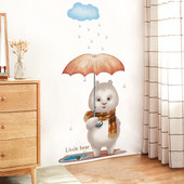 Bērnu pašlīmējošā uzlīme ar lācīti