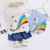 Set copii model NOU din două părți maiou + pantaloni scurți