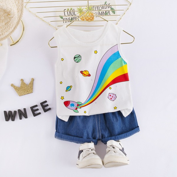 UUS mudeli lastekomplekt kaheosalisest paaki + lühikesed püksid