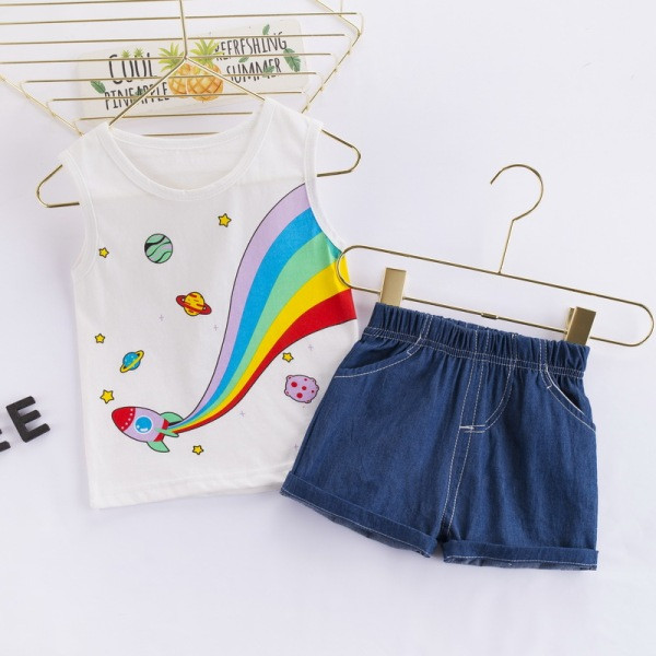 UUS mudeli lastekomplekt kaheosalisest paaki + lühikesed püksid