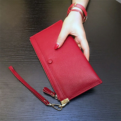 Női pénztárca eko bőrből és cipzárral