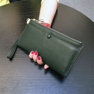 Női pénztárca eko bőrből és cipzárral