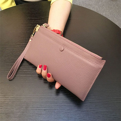 Női pénztárca eko bőrből és cipzárral