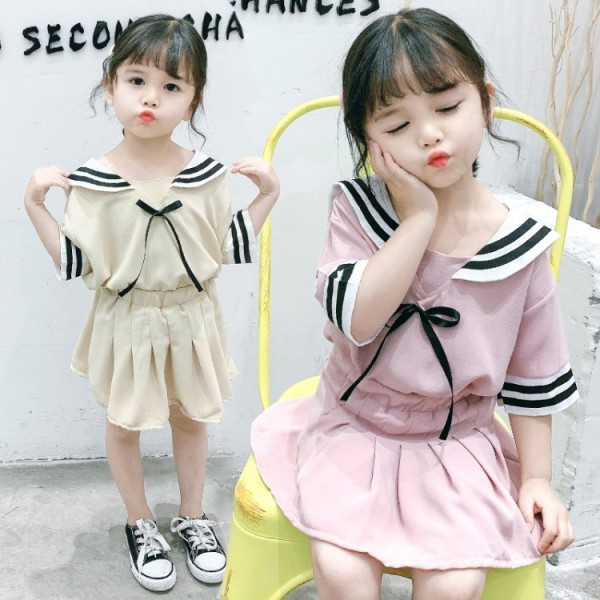 Új modell kétrészes gyerek szett lányoknak