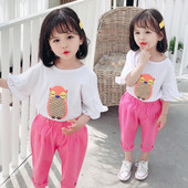 Gyerekkészlet lányoknak kétrészes blúz + nadrág