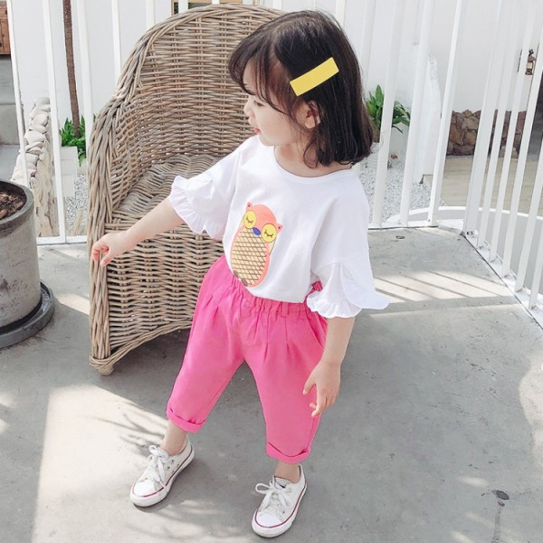 Gyerekkészlet lányoknak kétrészes blúz + nadrág