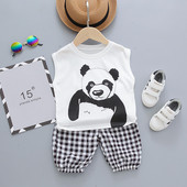 Ikdienas bērnu komplekts no divām daļām tops + šorti