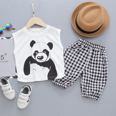 Ikdienas bērnu komplekts no divām daļām tops + šorti