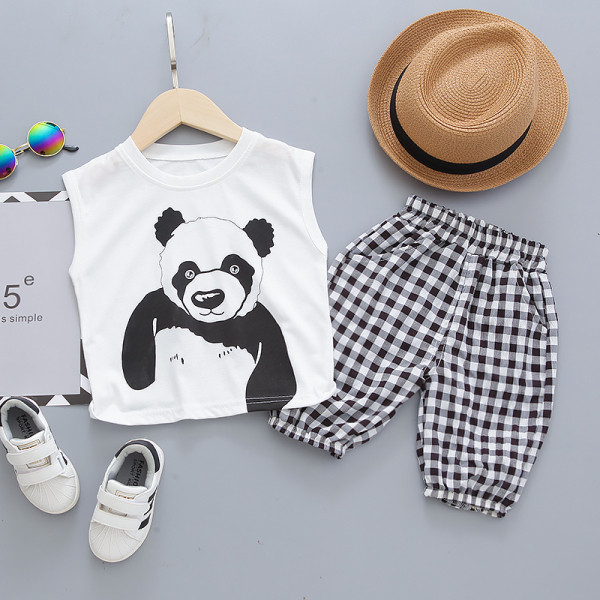 Ikdienas bērnu komplekts no divām daļām tops + šorti