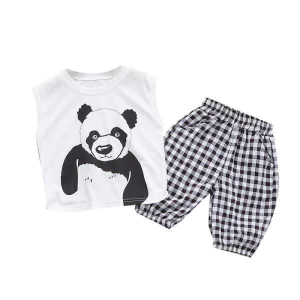 Ikdienas bērnu komplekts no divām daļām tops + šorti