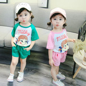 Καθημερινά παιδικά σετ για κορίτσια σε δύο μέρη παντελόνι + μπλούζα