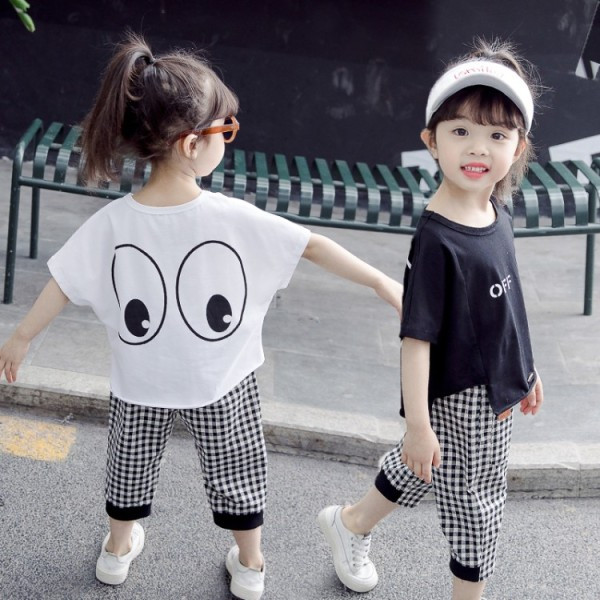 Sportos gyerek szett lányoknak kétrészes nadrág + blúz