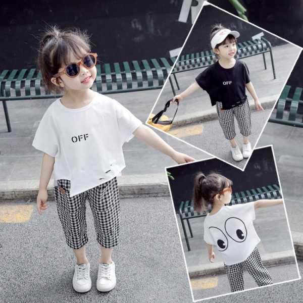 Sportos gyerek szett lányoknak kétrészes nadrág + blúz