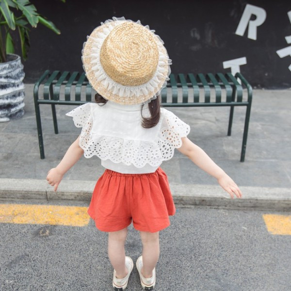 Modern gyerek szett lányoknak ing + rövidnadrág