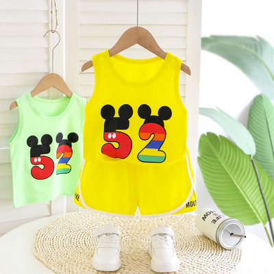 Sport-napi gyerek szett két részből álló felső + rövidnadrág