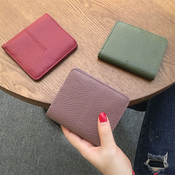 Női alkalmi pénztárca eko bőrből, négyzet alakú