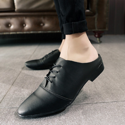 Ανδρικές παντόφλες με κορδόνια - μυτερό μοντέλο
