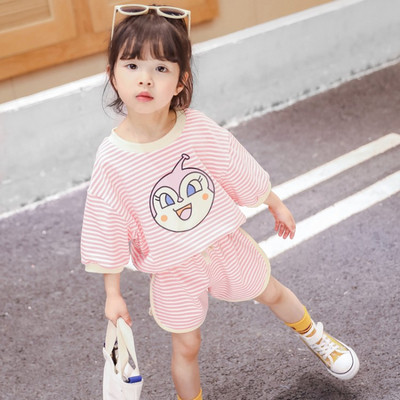 Csíkos gyerek szett lányoknak két részből