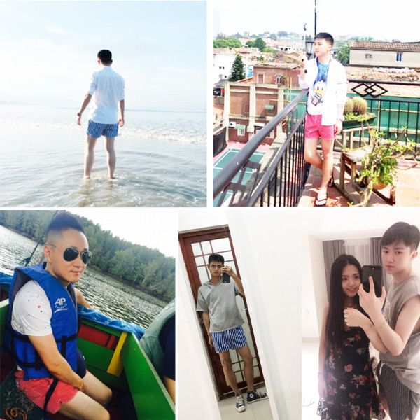 Pludmalei piemēroti vīriešu svītraini šorti ar jostasvietām