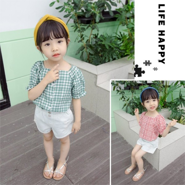 Új modell gyerek szett lányoknak ing + rövidnadrág