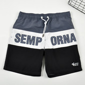 Pantaloni scurți de vară pentru bărbați cu legături în talie potriviti pentru plajă