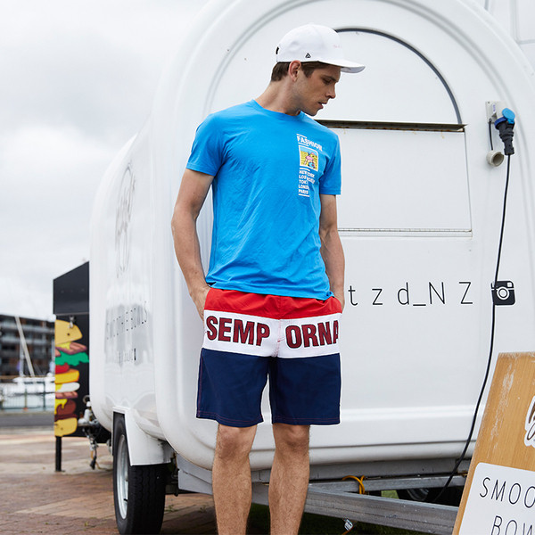 Pantaloni scurți de vară pentru bărbați cu legături în talie potriviti pentru plajă