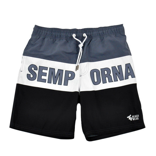 Pantaloni scurți de vară pentru bărbați cu legături în talie potriviti pentru plajă